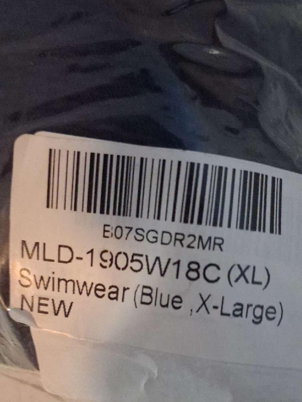 NWT Molybell Navy Blue Ribbed Scalloped Bikini Set Size XL - Picture 3 of 7